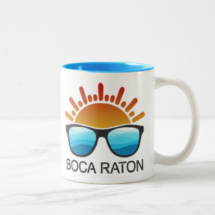 Taza Bicolor Gafas de sol Boca Raton Florida
