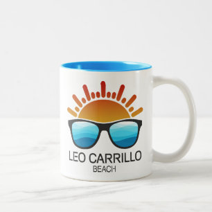 Taza Bicolor Gafas de sol de playa Leo Carrillo California