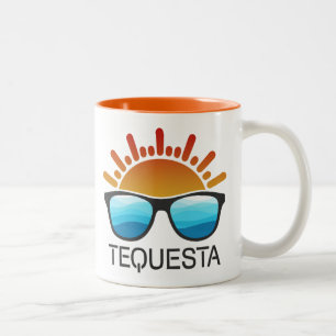 Taza Bicolor Gafas de sol de Tequesta Florida