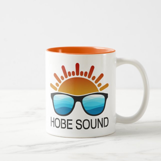 Taza Bicolor Gafas de sol Hobe Sound Florida (Derecha)