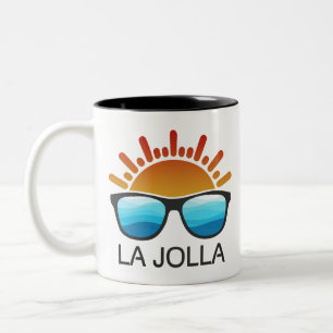 Taza Bicolor Gafas de sol La Jolla California