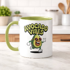 Taza Bicolor Gafas divertidas Aguacate