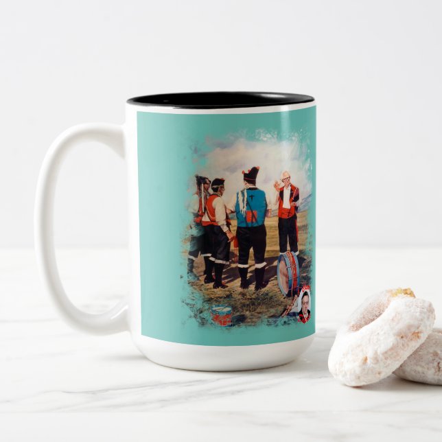 Taza Bicolor Gaiteros (Con donut)