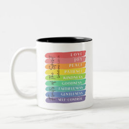 Taza Bicolor Galatianos 5:22-23 Fruta del Espíritu