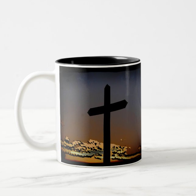 Taza Bicolor Galatianos 6:14 (Izquierda)