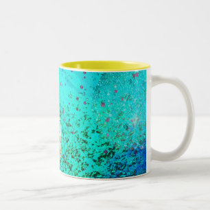 Taza Bicolor galaxia de patrón abstracto de dos tonos café Mug