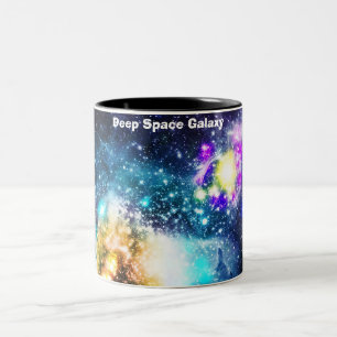 Taza Bicolor Galaxia del Espacio Profundo