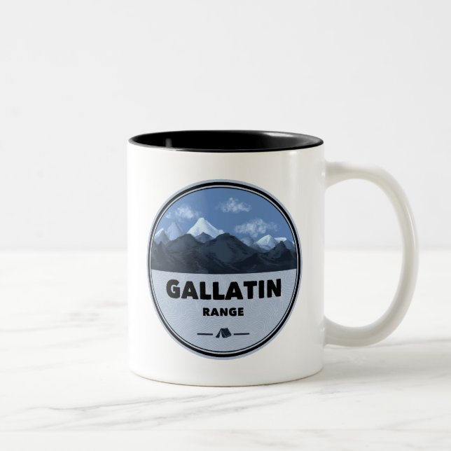 Taza Bicolor Gallatin Range Montana Wyoming Camping (Derecha)