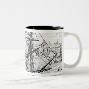 Taza Bicolor Galleon de la reina Elizabeth