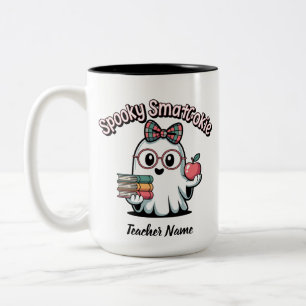 Taza Bicolor Galleta Inteligente Espeluznante Nombre Personaliz