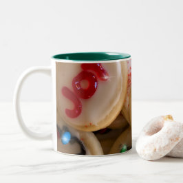 Taza Bicolor Galletas de Navidad