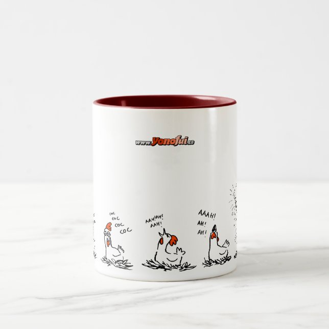 Taza Bicolor Gallina (Centro)