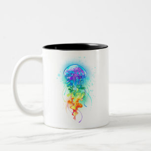 Taza Bicolor Gallito arcoiris