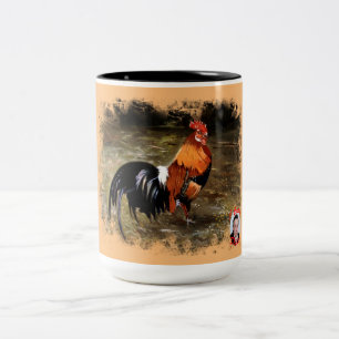 Taza Bicolor Gallo