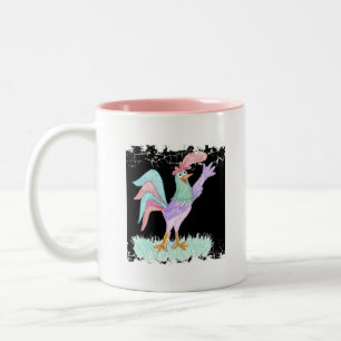 Taza Bicolor Gallo Cantor