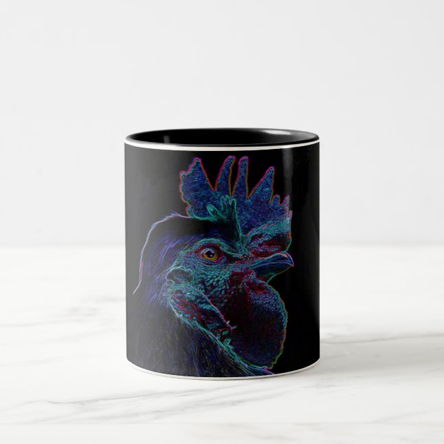 Taza Bicolor gallo negro (Centro)