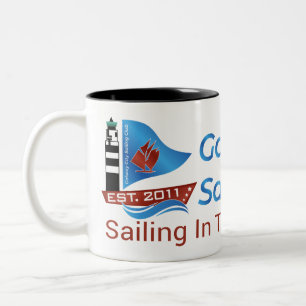 Taza Bicolor Galway City Sailing Club - Logotipo Sólido