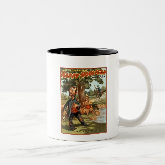 Taza Bicolor ¡Gamberro feliz - envenenado por el té! (Derecha)