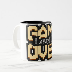 Taza Bicolor Game Over, Sube de Nivel: Mundo de Juegos Retro Pi
