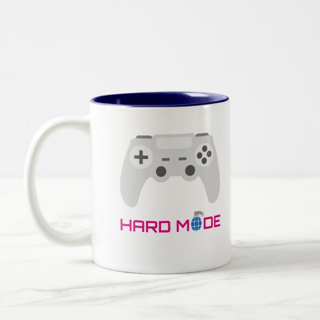 Taza Bicolor Gaming Controller Hard Mode (Izquierda)