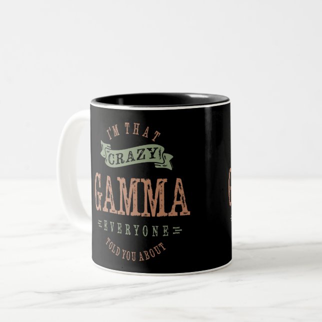 Taza Bicolor Gamma loca (Anverso izquierdo)