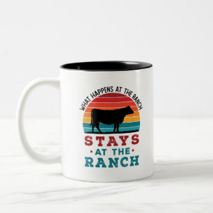 Taza Bicolor Ganadero Lo Que Sucede En El Rancho