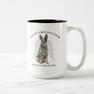 Taza Bicolor Ganado ganadero Angel Mug