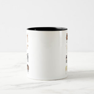 Taza Bicolor Ganado ovino británico