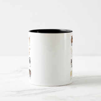 Taza Bicolor Ganado ovino británico