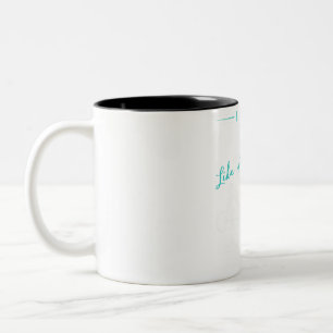 Taza Bicolor Ganancias inmaduras: Sé que me levanto como un anc