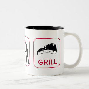 Taza Bicolor Gane. Siegue. Parrilla