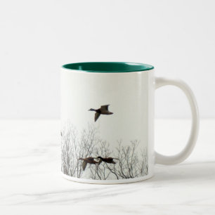 Taza Bicolor Gansos del vuelo