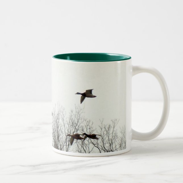 Taza Bicolor Gansos del vuelo (Derecha)