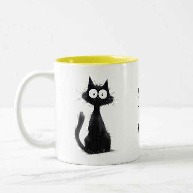 Taza Bicolor Garden Guardian – Black Cat Mug (Izquierda)