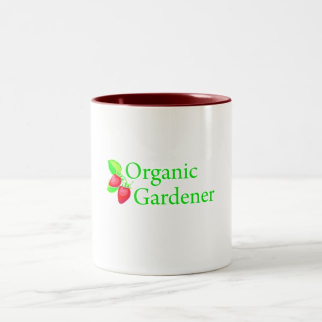 Taza Bicolor Gardener orgánico - Fresas (Centro)