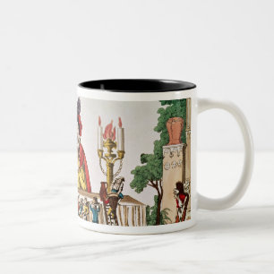 Taza Bicolor Gargantua en su pequeña cena, c.1800