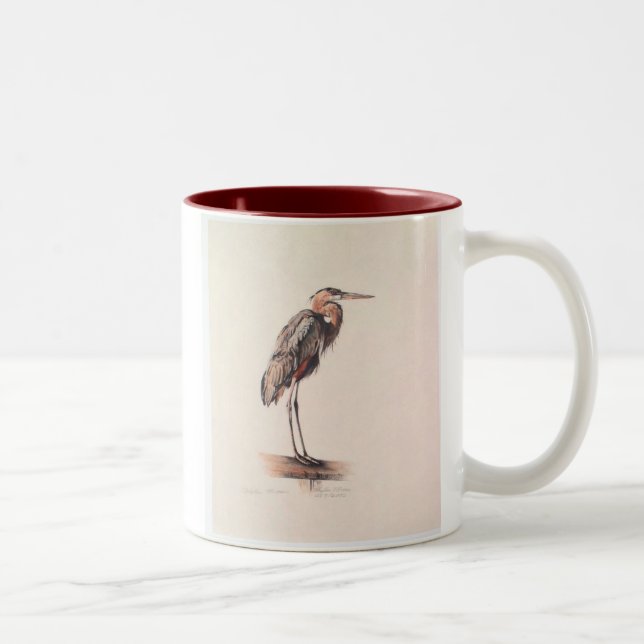 Taza Bicolor Garza Azul (Derecha)
