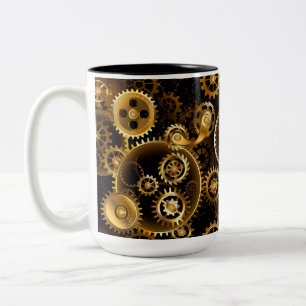 Taza Bicolor Gases de bronce de vapor sin soldadura