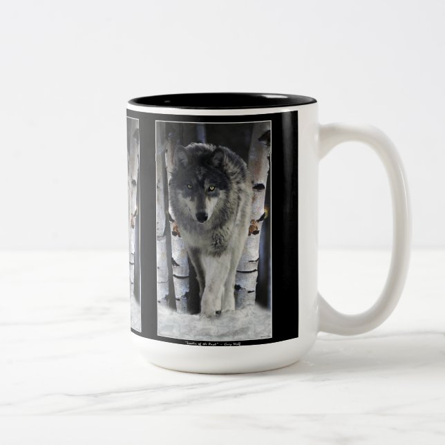 Taza Bicolor GASTOS GRIS WOLF Wildlife Gig Mugs (Derecha)