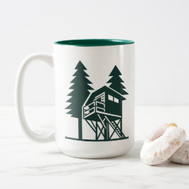 Taza Bicolor Gatesman Treehouse Coffee Mug