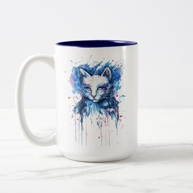 Taza Bicolor Gatita (Izquierda)