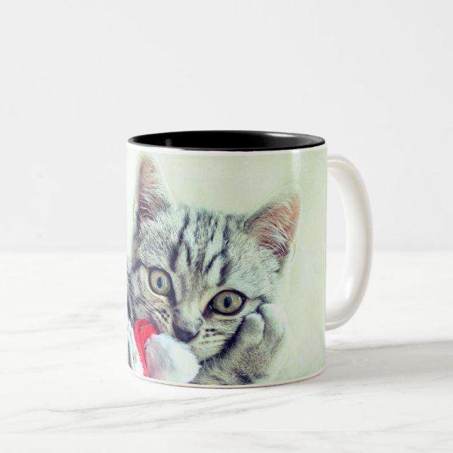 Taza Bicolor Gatito (Anverso derecho)
