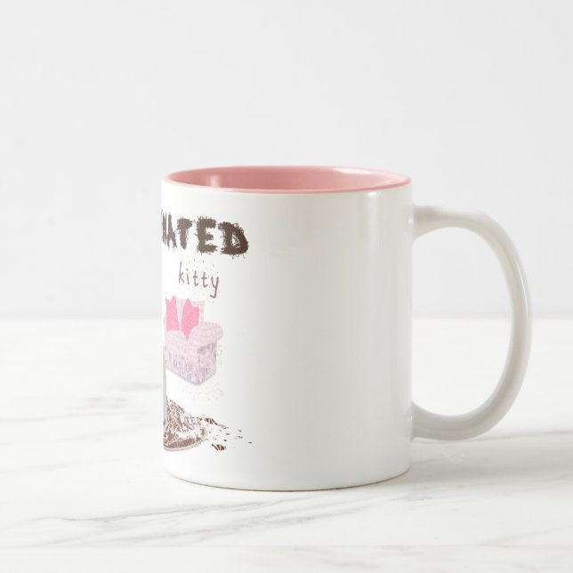 Taza Bicolor gatito caffeinated (Derecha)