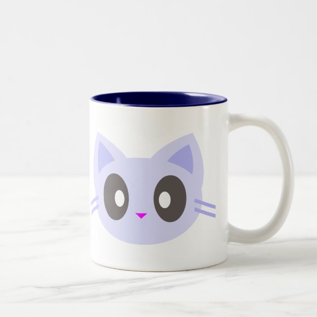 Taza Bicolor gatito kawaii (Derecha)