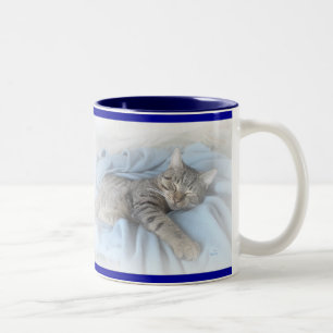 Taza Bicolor Gatito soñoliento