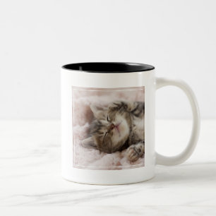 Taza Bicolor Gatito soñoliento