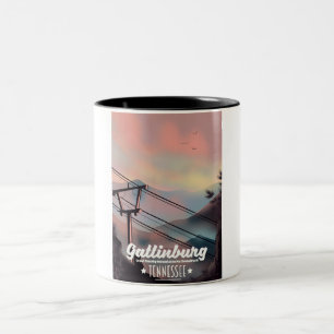 Taza Bicolor Gatlinburg Grandes Montañas Humeantes Tennessee