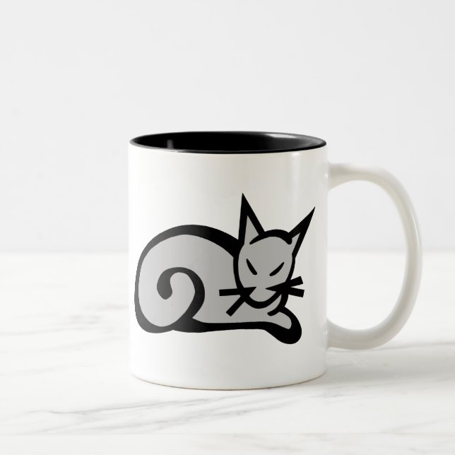 Taza Bicolor Gato (Derecha)