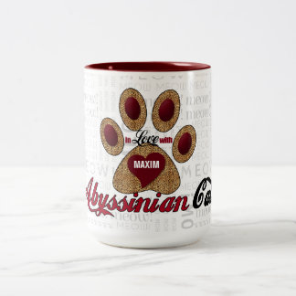 Taza Bicolor Gato abisano que engendra guepardo específico