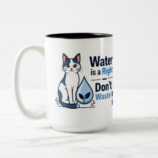 Taza Bicolor Gato Adorable Ahorra Agua Ecológico 